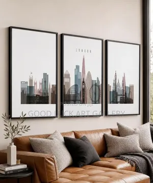 London 3 Piece Wall Art Print