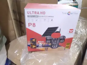 3-Way Lens Solar PTZ Security Camera