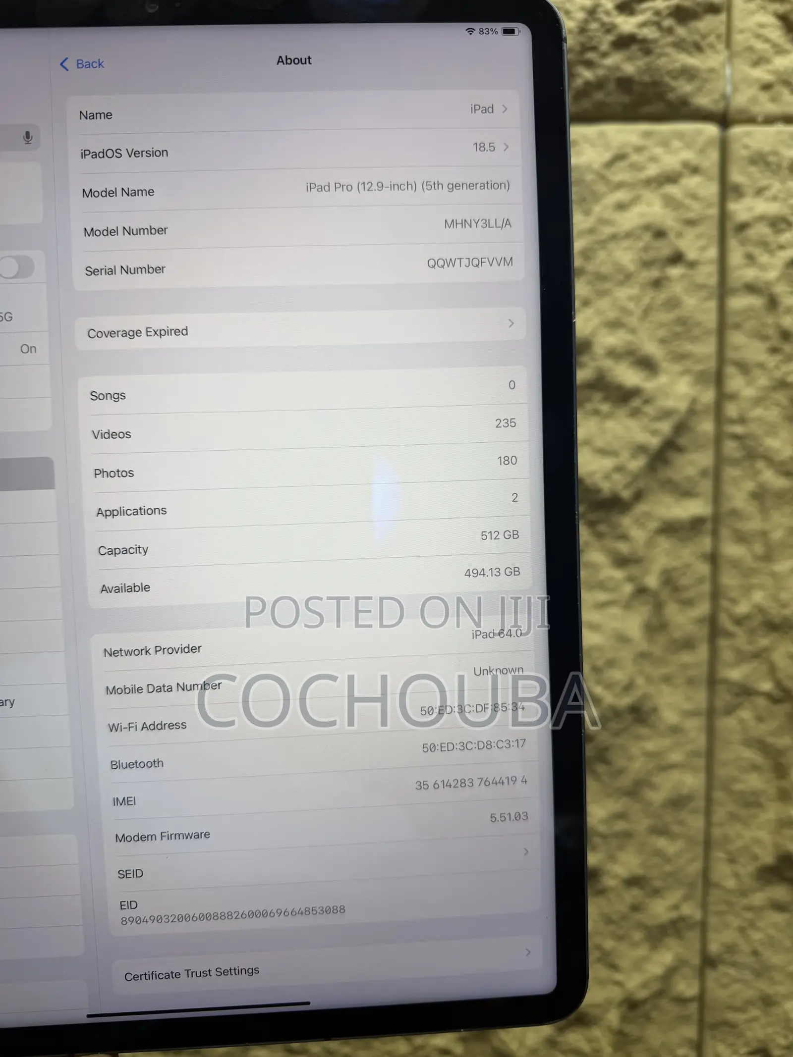 Apple iPad Pro 12.9 (2021) 512 GB Gray