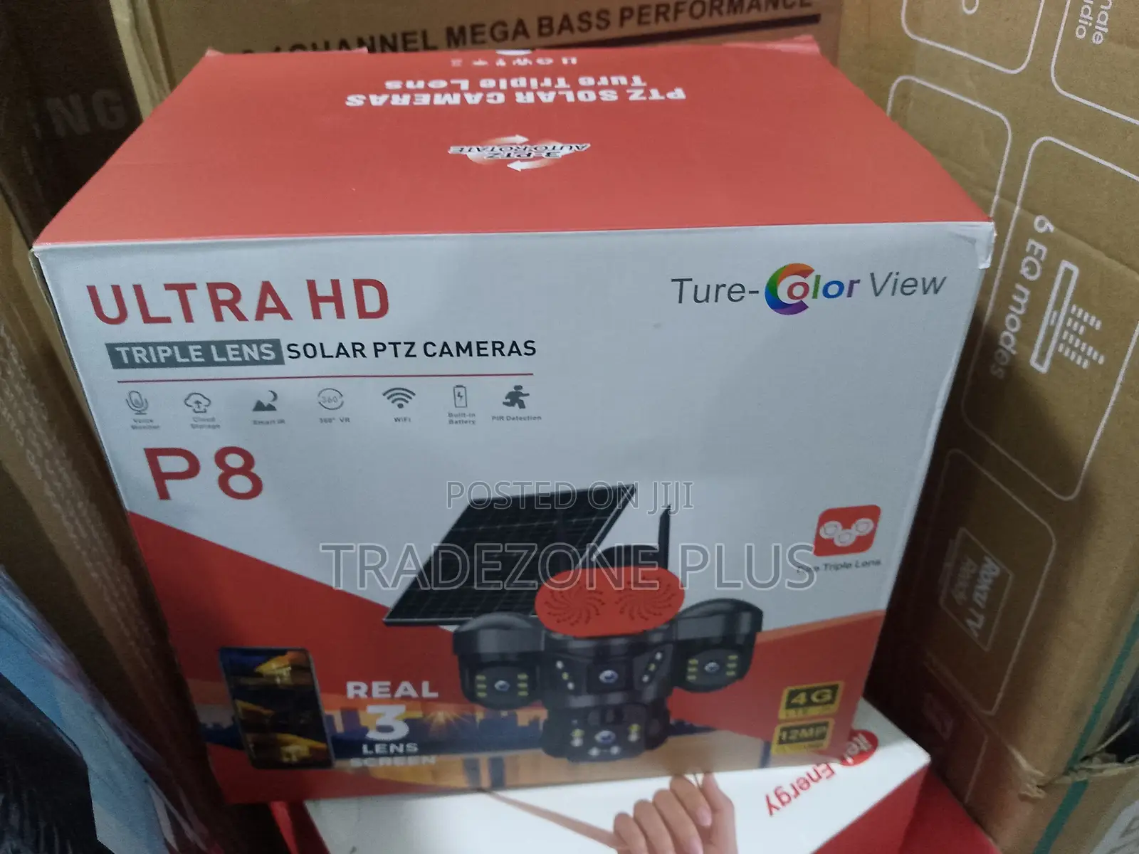 Triple Camera Solar PTZ Security System