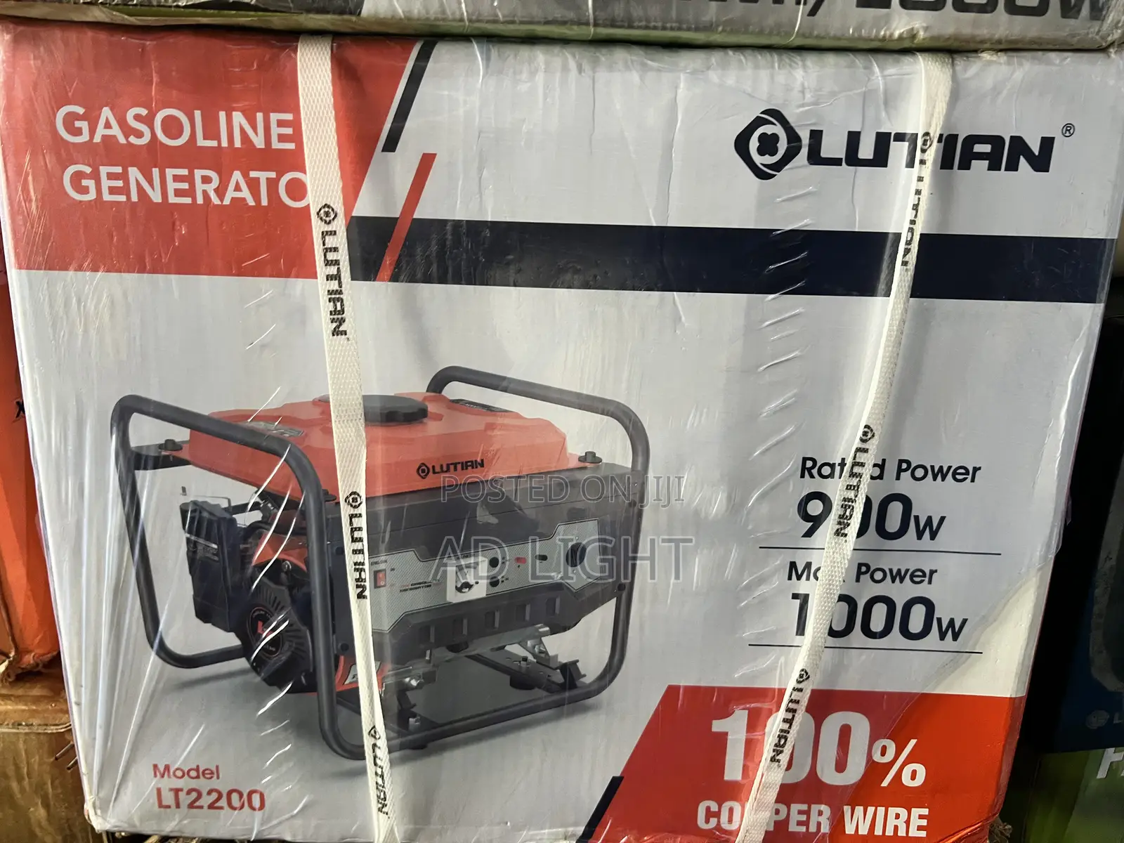 Lutian 1kva Generator - 100% Copper Wire - Lt2200