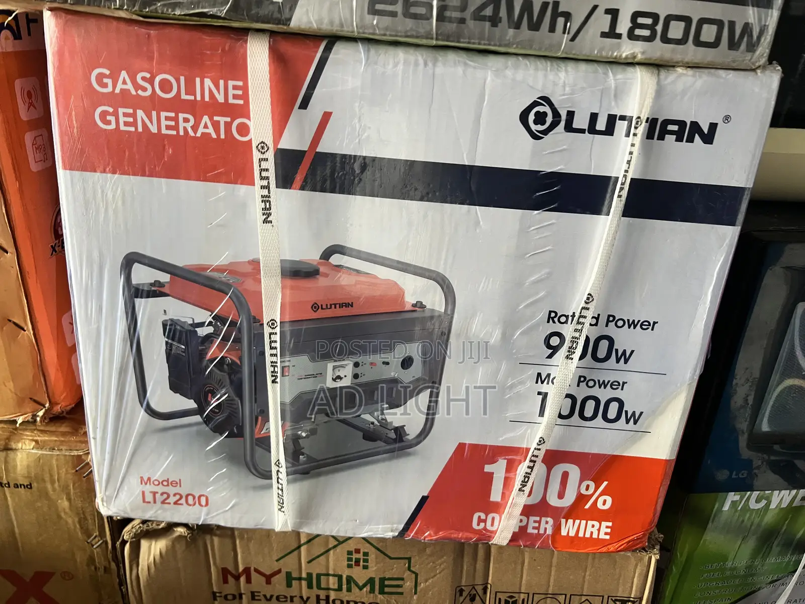 Lutian 1kva Generator - 100% Copper Wire - Lt2200