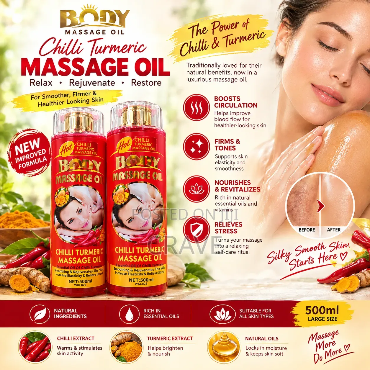 Body Massage Oil – 500ml
