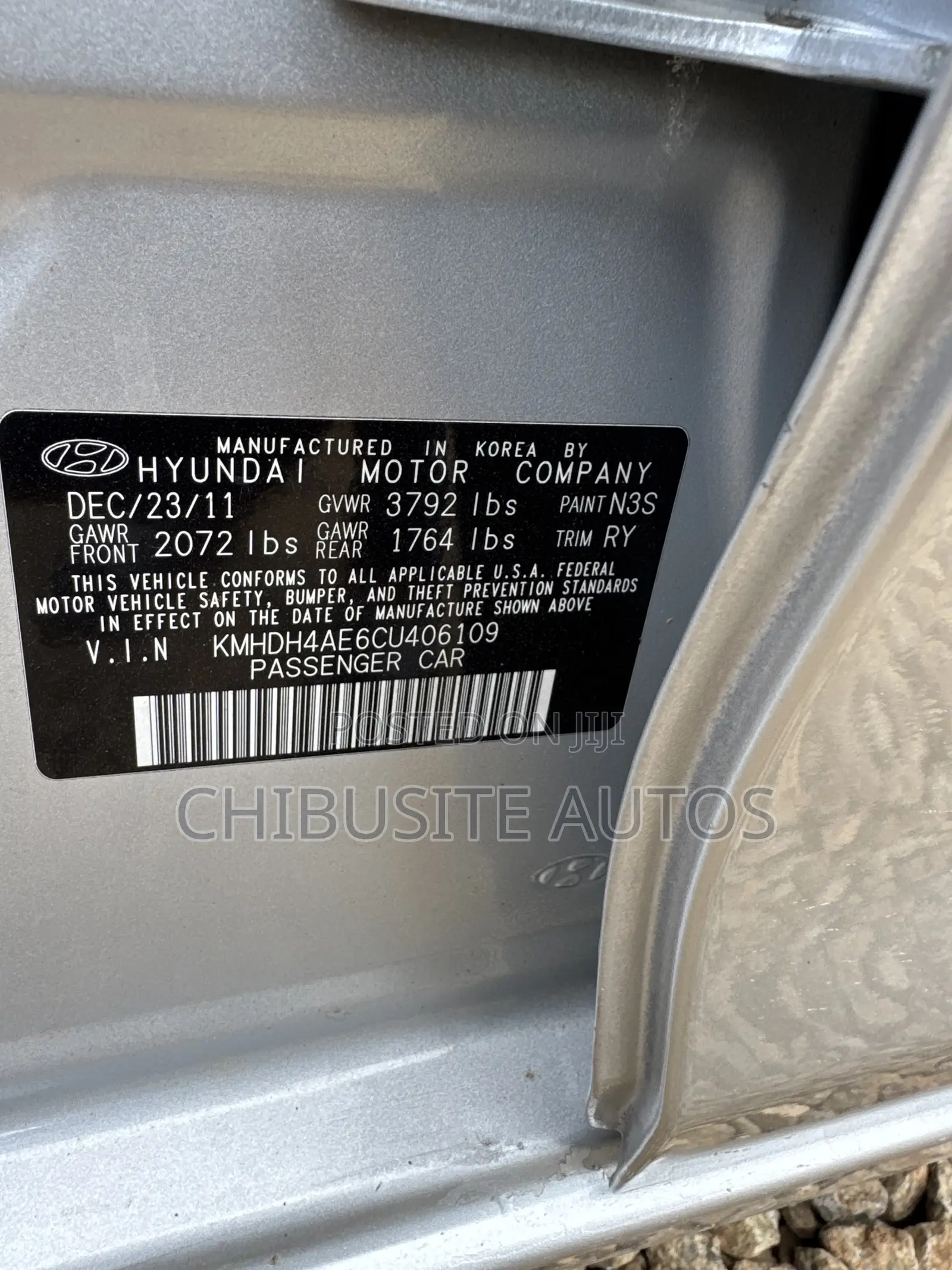 Hyundai Elantra 2012 Silver