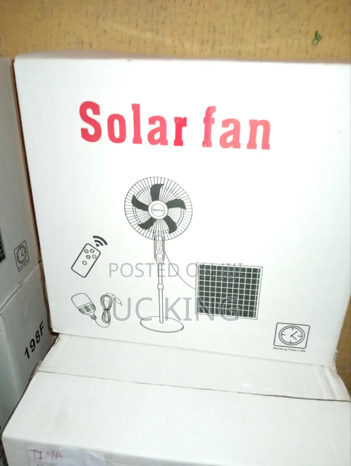 Solar Rechargeable Fan