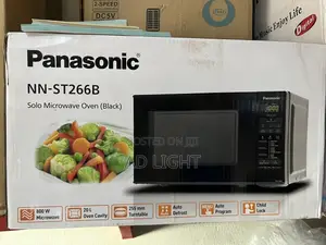 Panasonic Solo Microwave Oven 20l - 800w - Nn-St266b (Black)