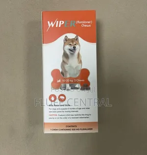 Wiper Ticks,fleas and Mites Soft Chew 10-20kg(3 Chews)