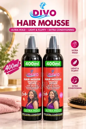 DIVO Hair Mousse – Ultra Hold Wrap/Set Mousse 400ml