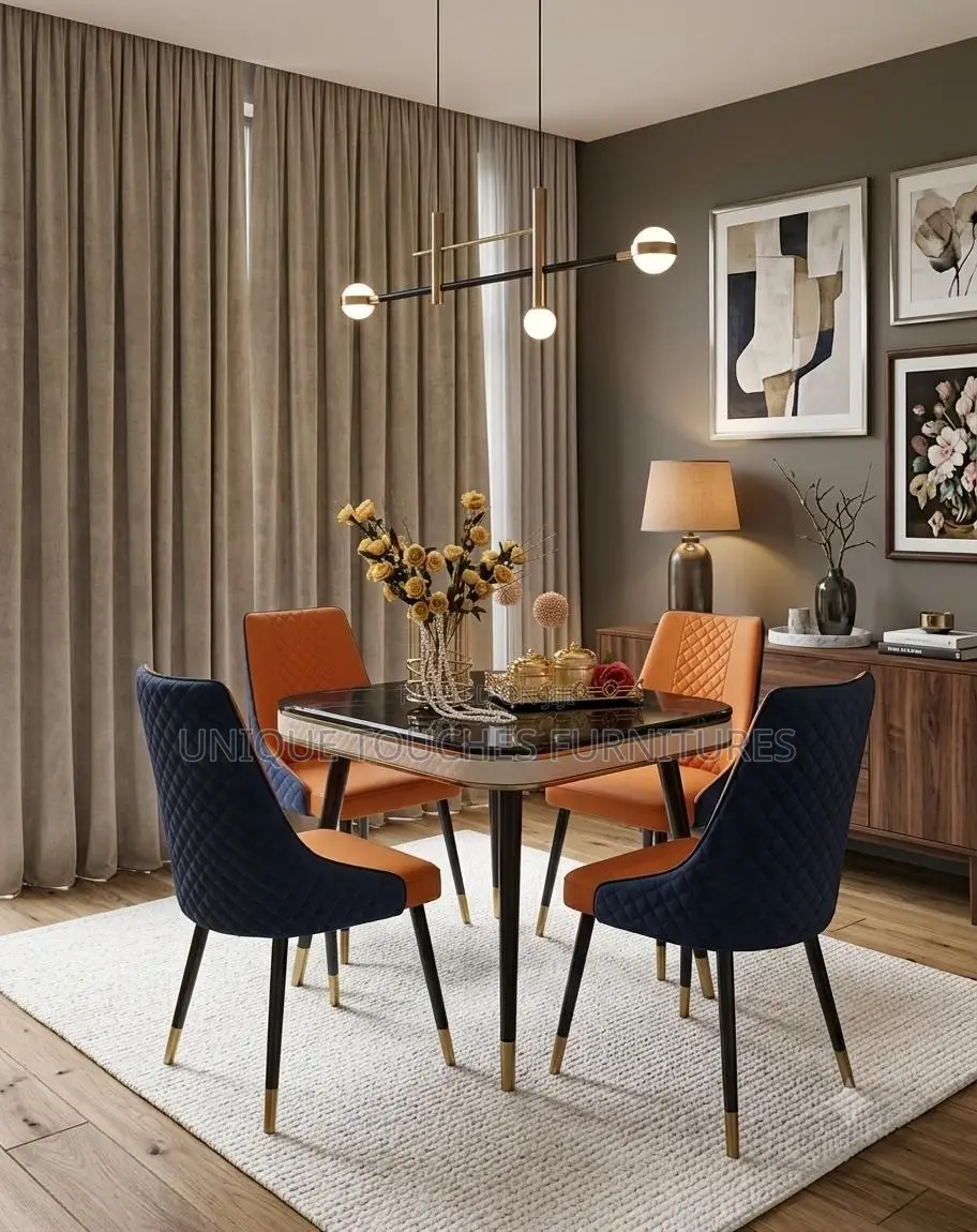 Multiple Colour 4 Seater Dinning Table