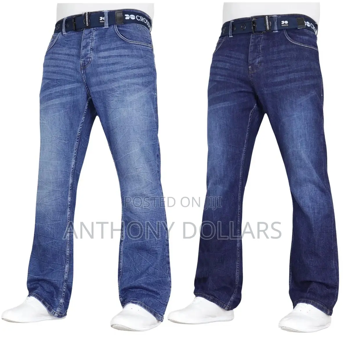 Crosshatch Jean With Belt