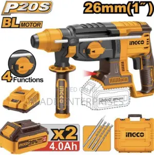 Ingco 26mm Cordless Rotary Hammer Drill – SDS Plus, Brushless