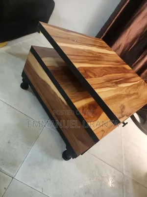 Modern Dual-Tier Coffee Table With Storage Drawer