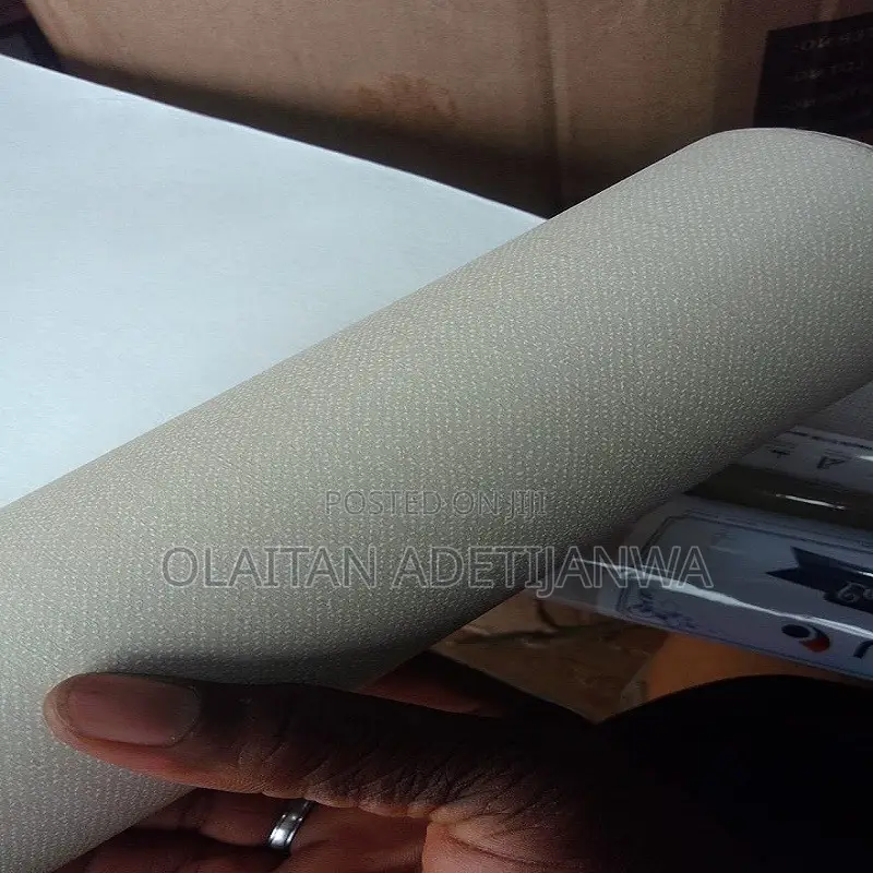 Beige Matte Textured Wallpaper