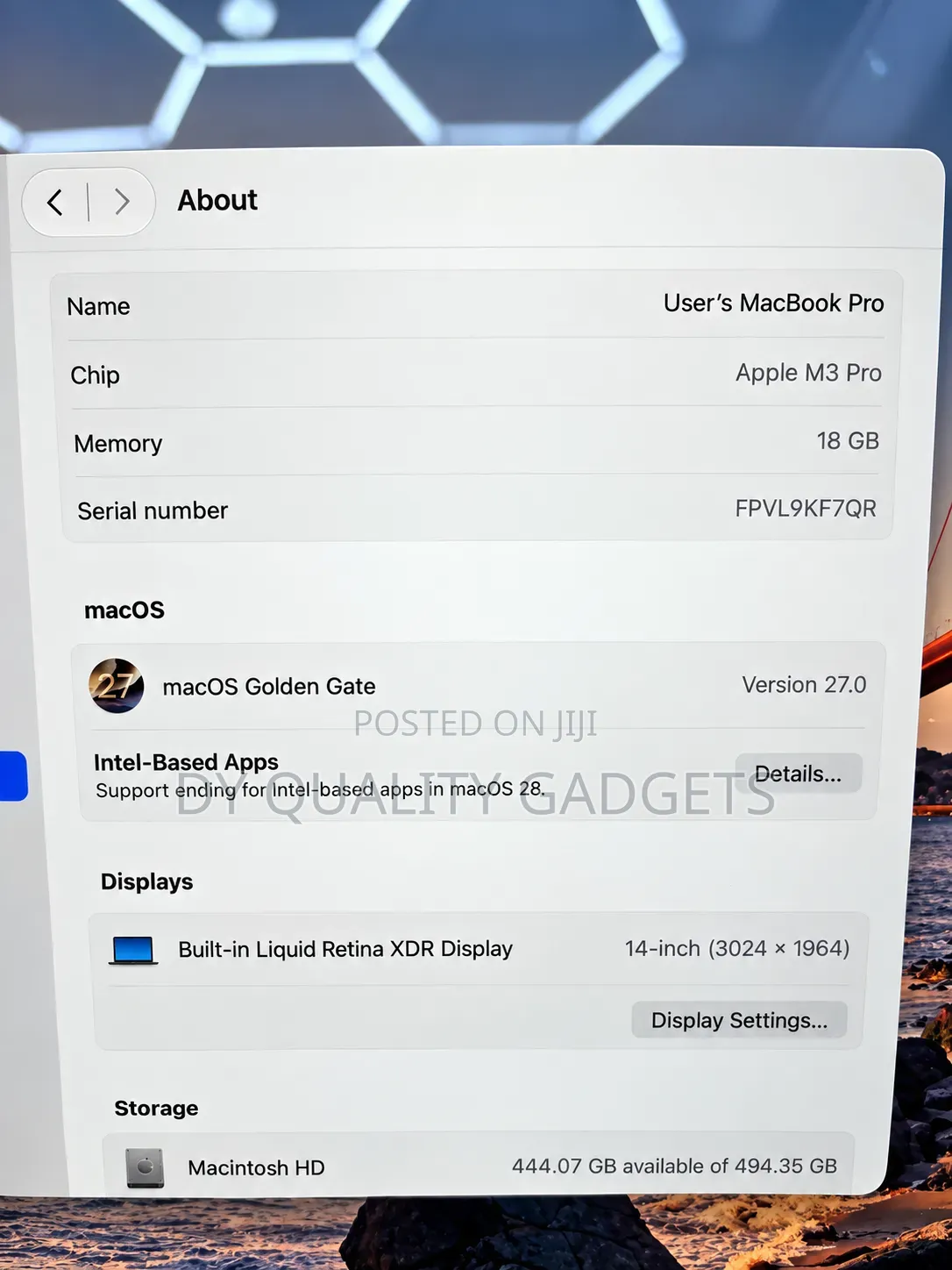 Laptop Apple MacBook Pro 2023 M3 Pro 18GB Apple M3 Pro SSD 512GB