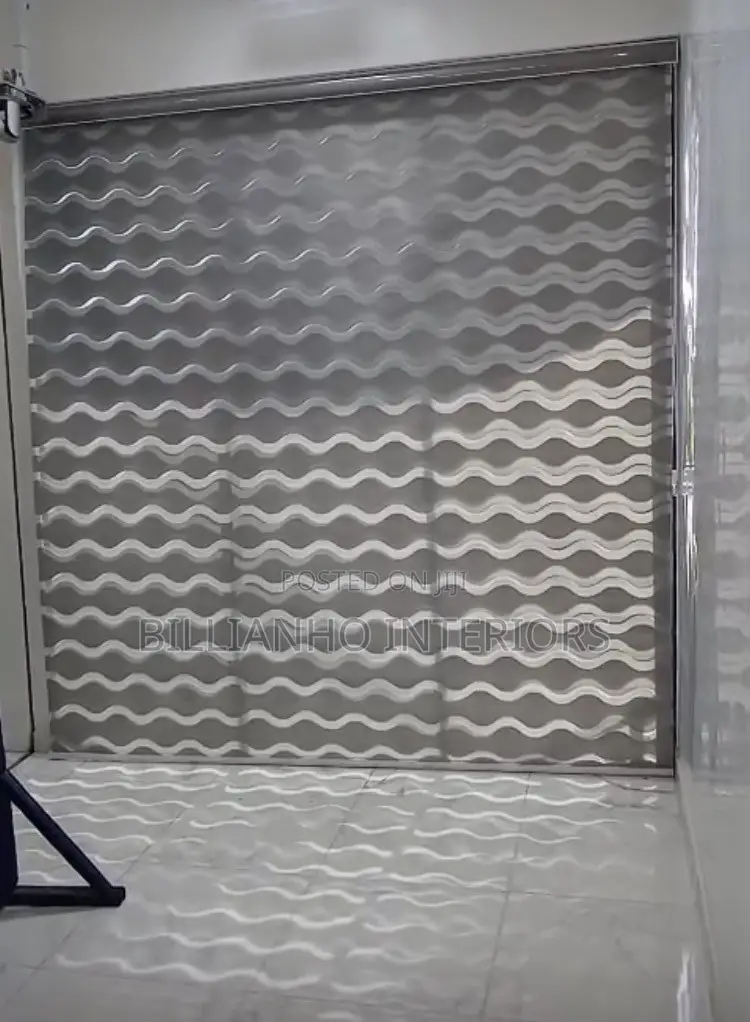 New Patterns Day Night Window Blinds in Grey Color