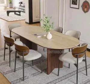 Exquisite 6 Sitters Marble Top Dining Table