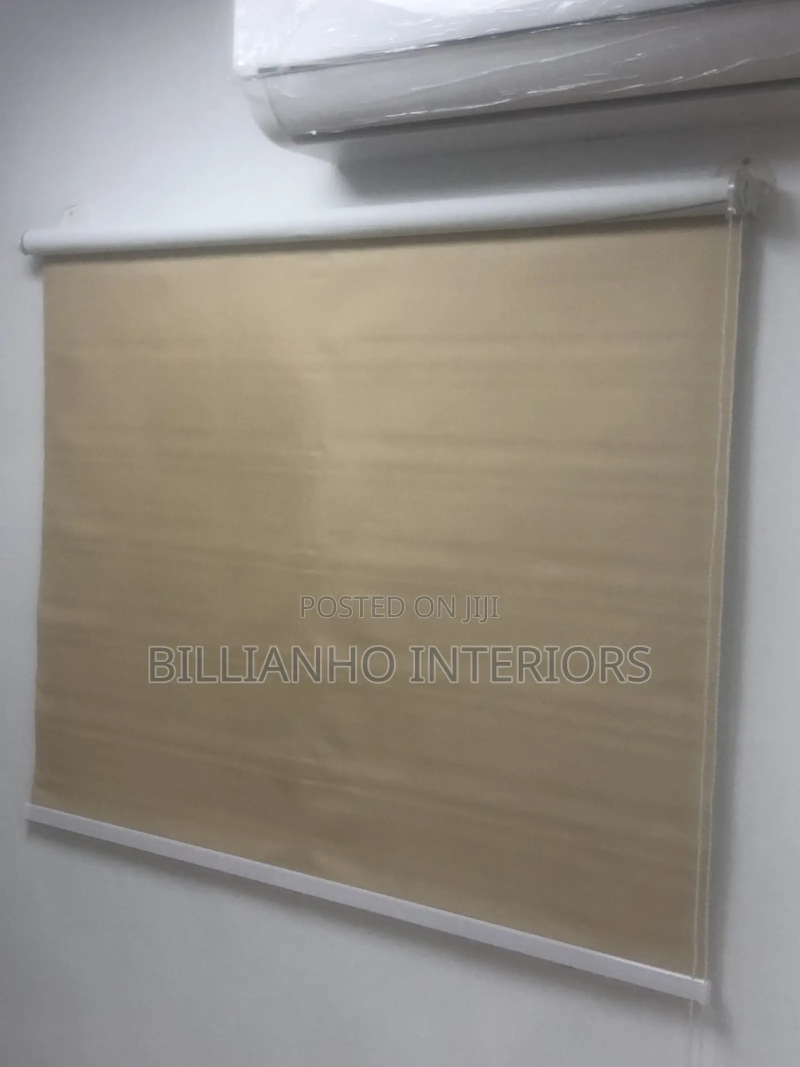 Deep Cream Open Rail Roller Blinds