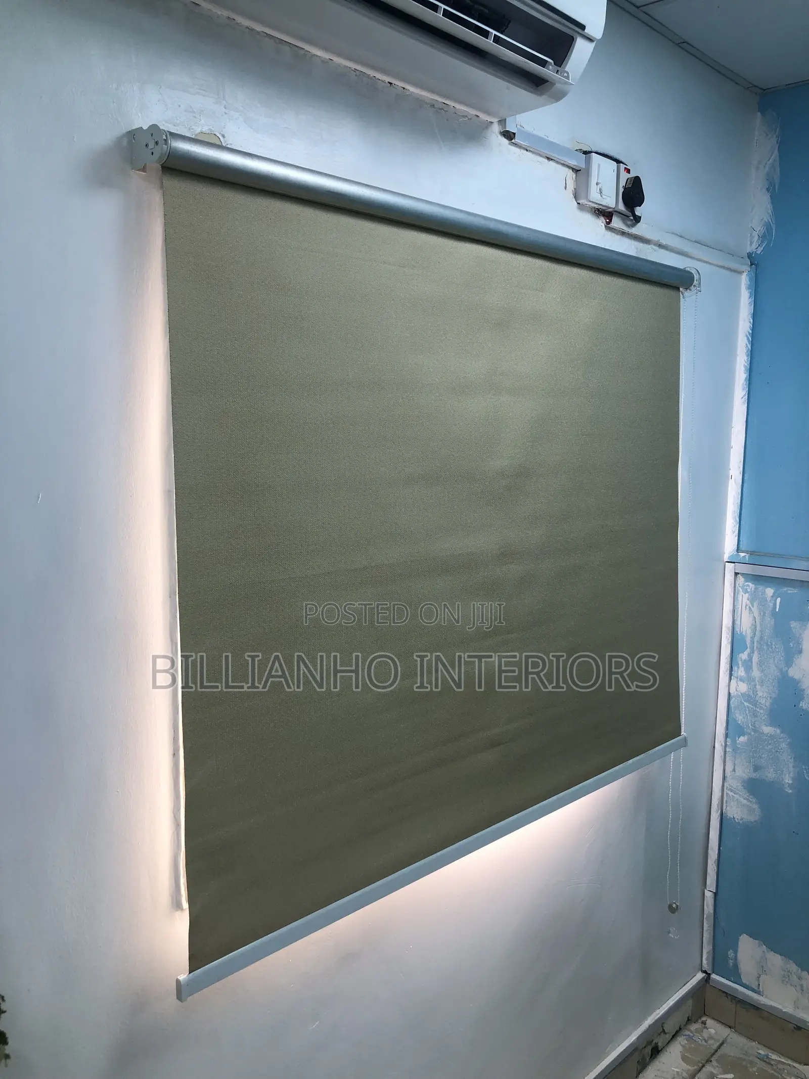 Deep Cream Open Rail Roller Blinds