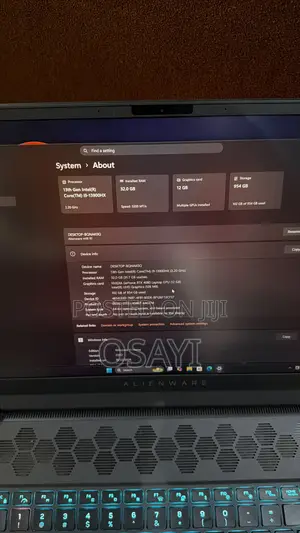 Laptop Alienware M16 R1 32GB Intel Core i9 HDD+SSD 1T