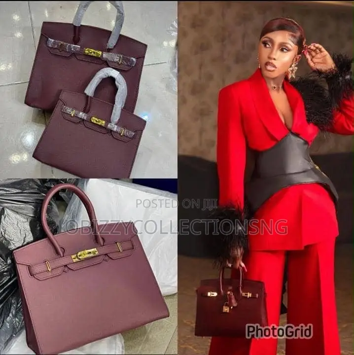 Luxury Hermes Leather Bag Size: 30cm