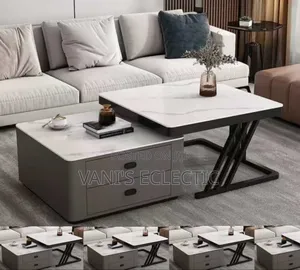 Luxury 2-in-1 Nesting Center Coffee Table Set With 2 Storage Drawers