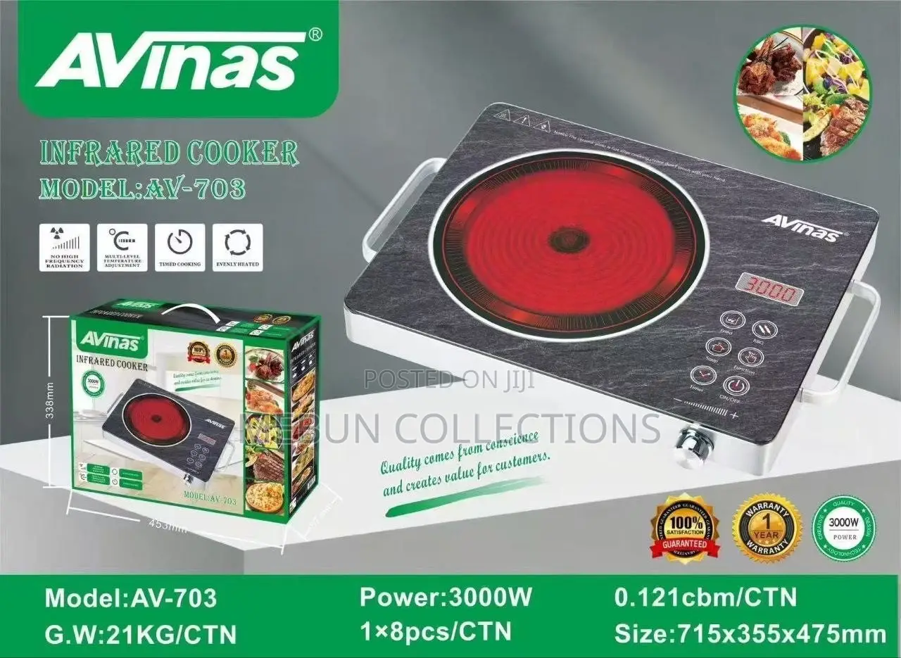 Single Avinas Infrared Cooker AV-703