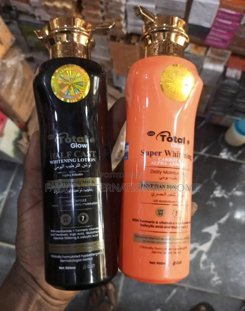 Total Glow Halfcast and Super Whitening Lotion