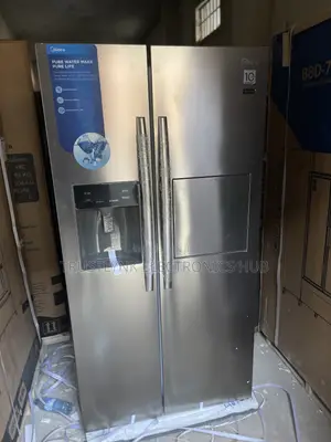 Midea Side-by-Side Refrigerator With Water Dispenser and Wine Bar