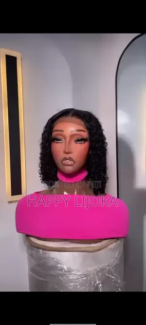 12 Inch Curly Black Bob Wig Human Hair