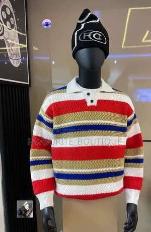 Luxury Thick Knit Polo Sweater