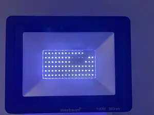 Everbeam 100W 365nm UV LED Flood Light Black Light Blue Stage Lighting
