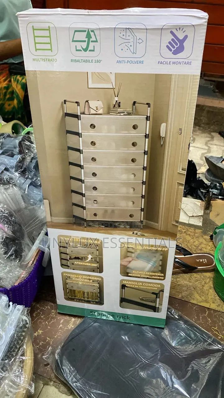 7 Layer Shoe Rack With Cover