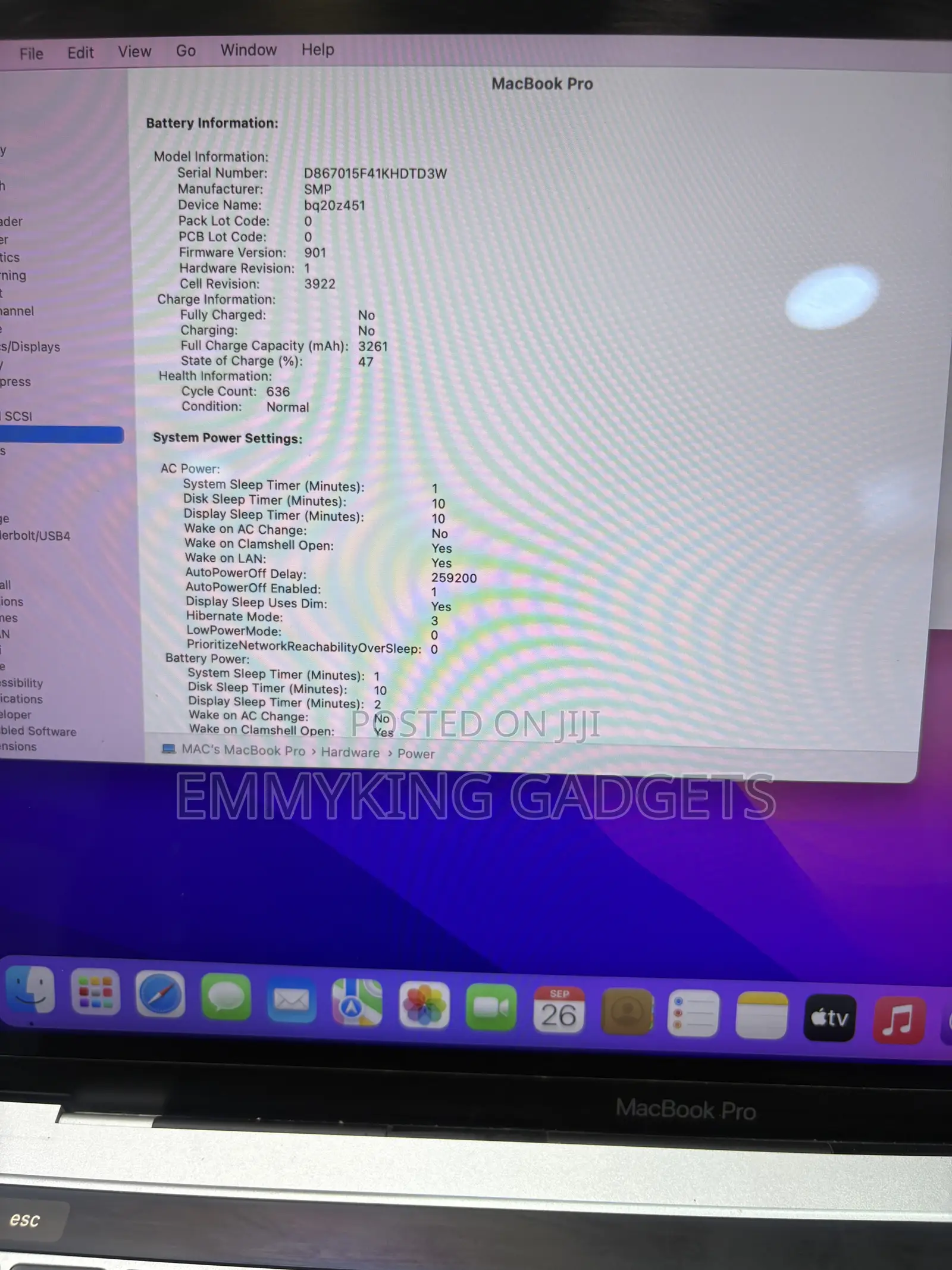 Laptop Apple MacBook Pro 2016 16GB Intel Core i5 SSD 256GB
