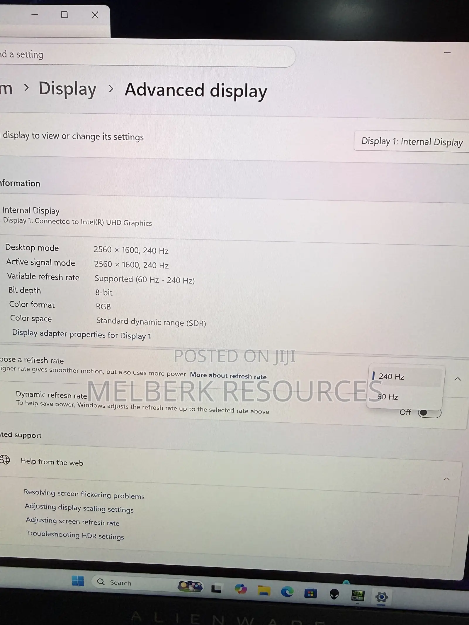 Laptop Alienware M16 R1 32GB Intel Core i9 SSD 1T