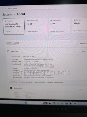 Laptop Alienware M16 R1 32GB Intel Core i9 SSD 1T