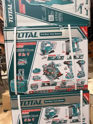 Total 5pcs Woodworking Combo Kit Set 3x Battery
