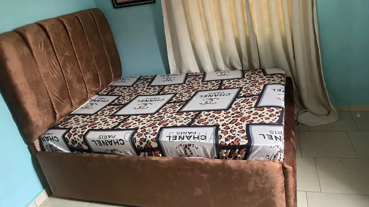 Brown Bed Frame 75 by 53 /4 by 6
