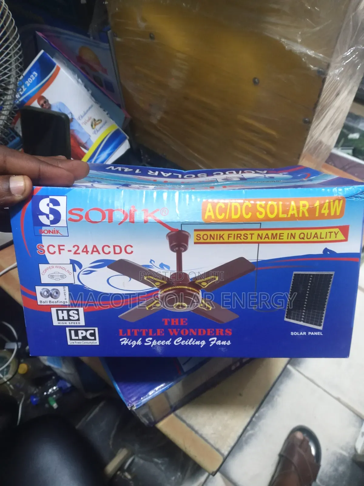 Sonik AC/Dc Solar Ceiling Fan