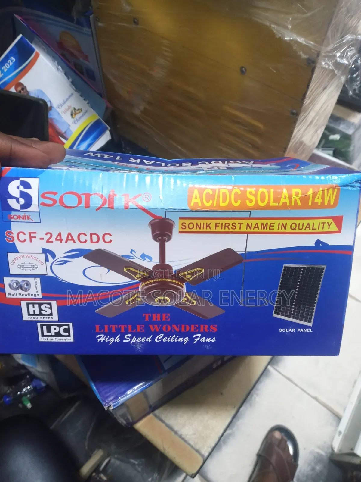 Sonik AC/Dc Solar Ceiling Fan