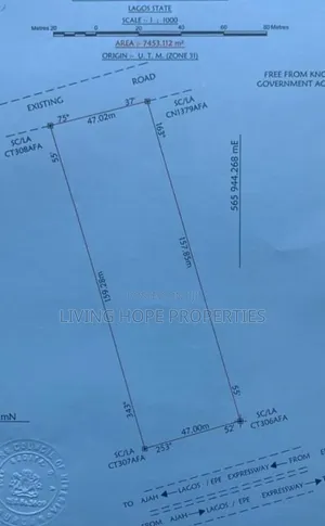 12 Plots of Land Facing Lekki-Epe Express at Alasia