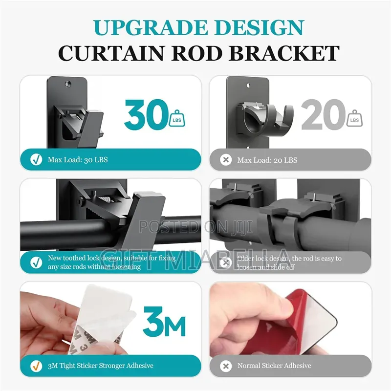 Non Perforated Curtain Adhesive Hook