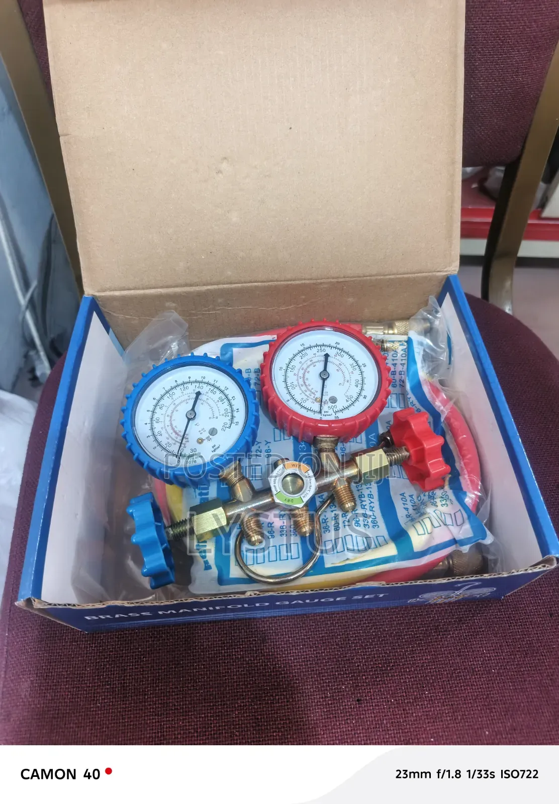 Brass Manifold Gauge Set