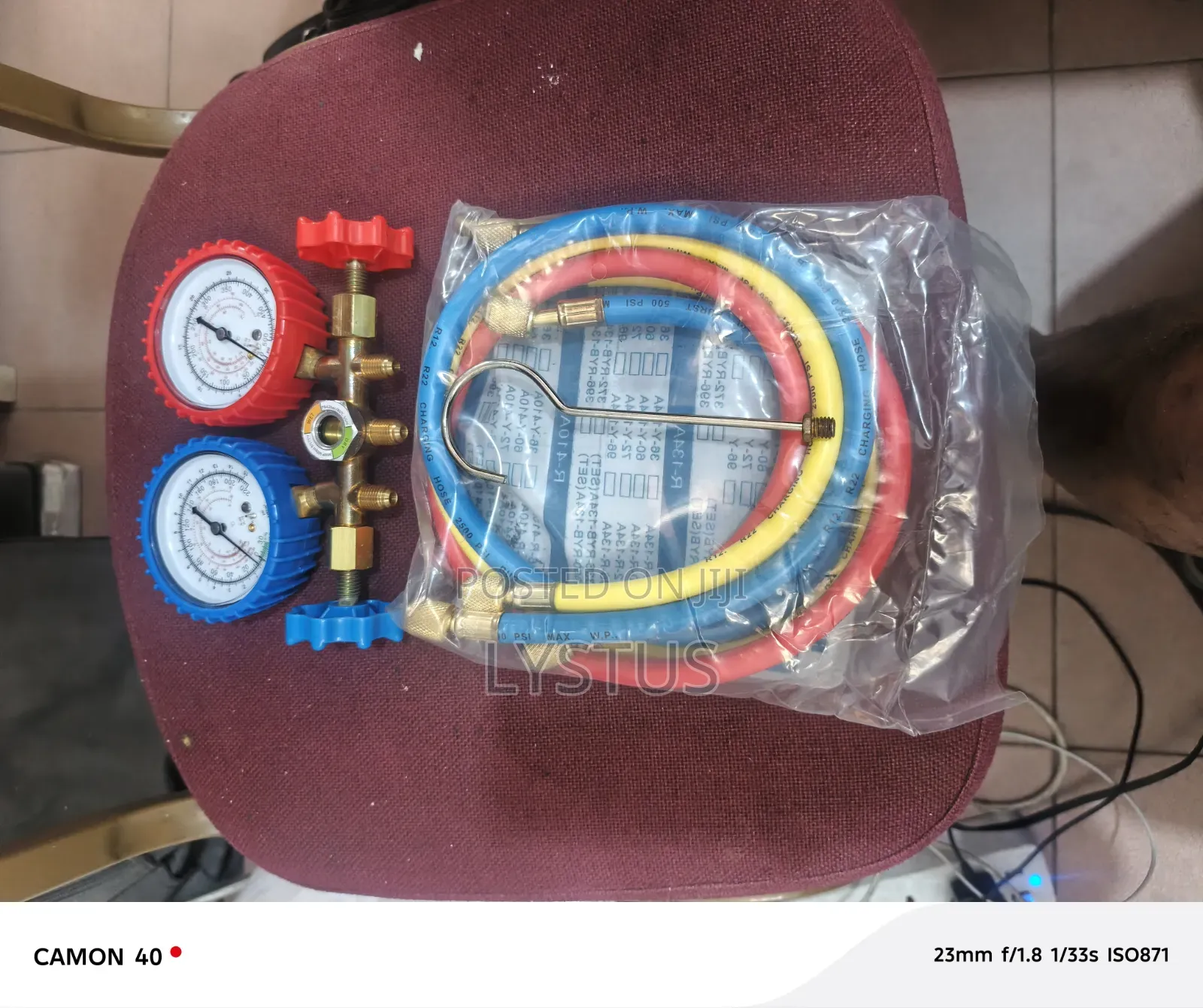 Brass Manifold Gauge Set