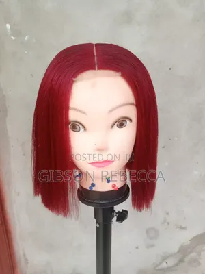 Wine Colour Wig With 2x6"closure