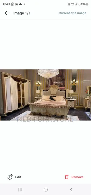 Complete Royale Bed Set With Wardrobe