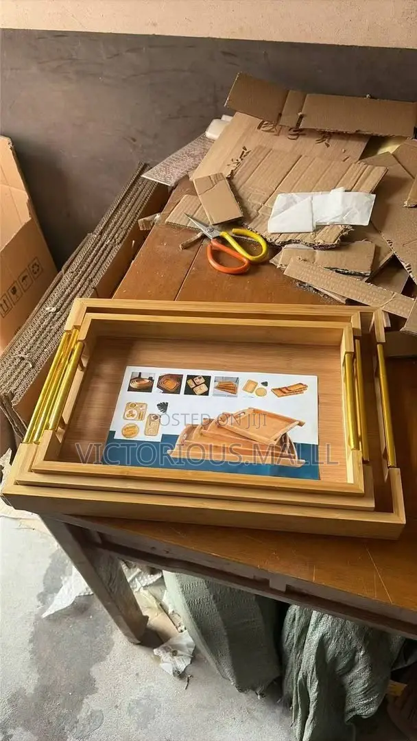 3in1 Wooden Tray Set
