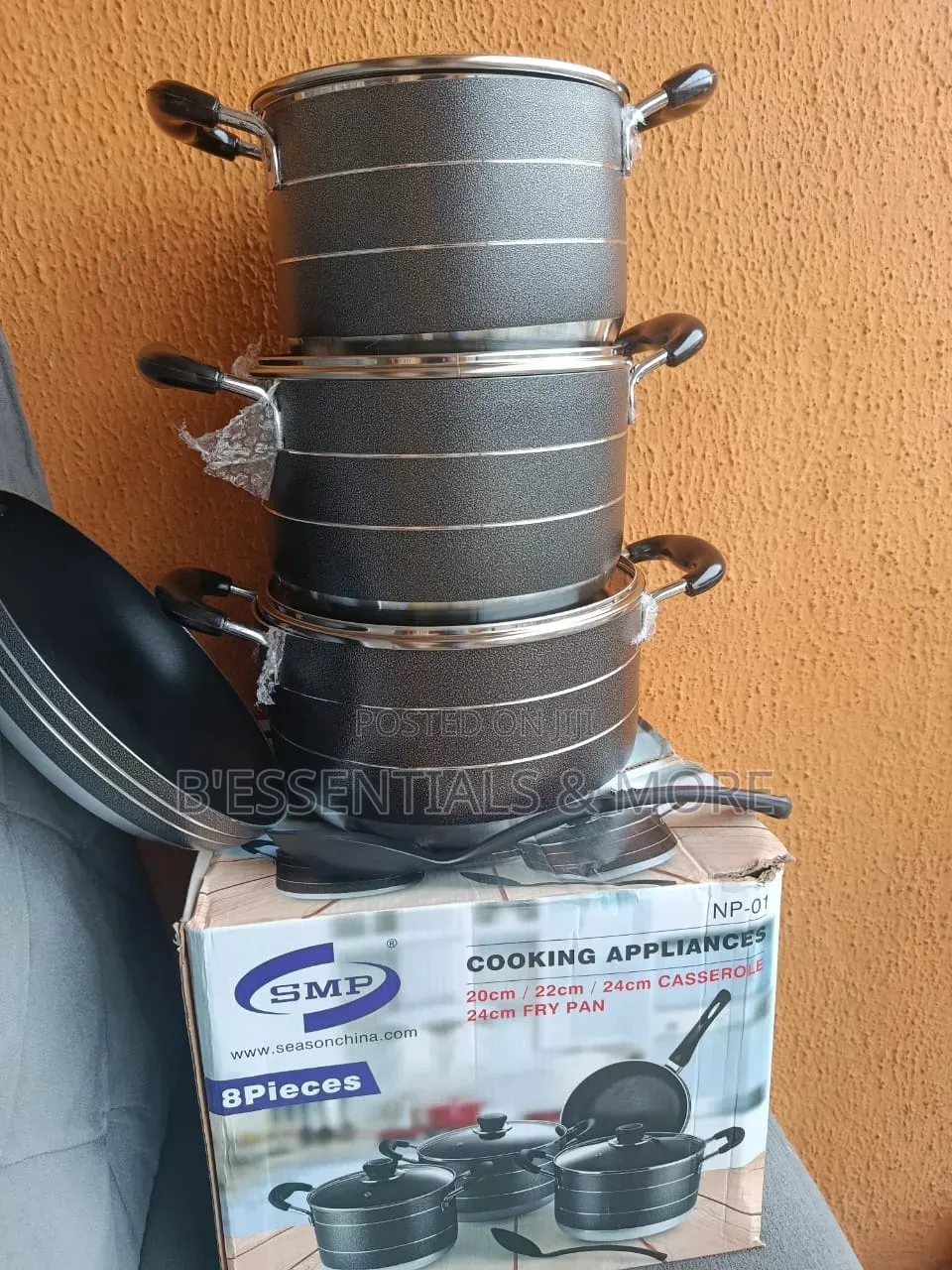 8pcs Non Stick Cooking Pots