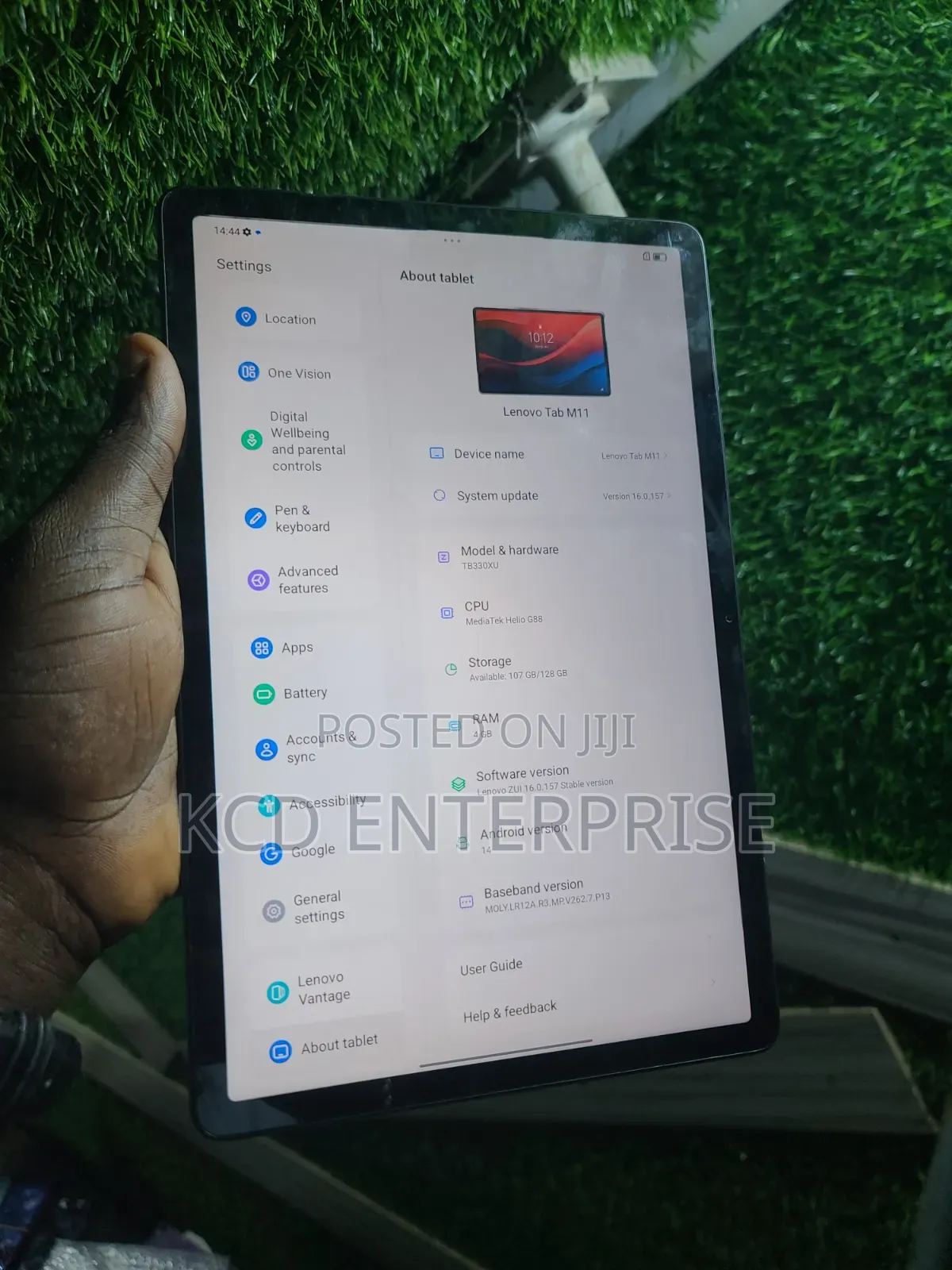 New Lenovo Tab M11 128 GB Black