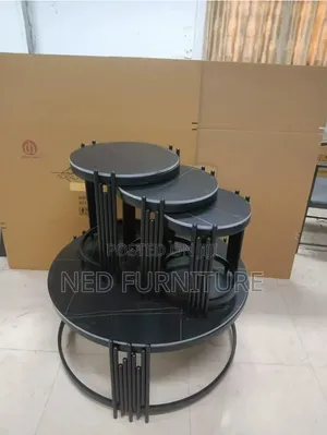 1 Center Table With 3 Side Stools
