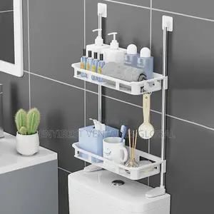 2 Layers Above Toilet Tank Bathroom Accessories Organizer/Shelf